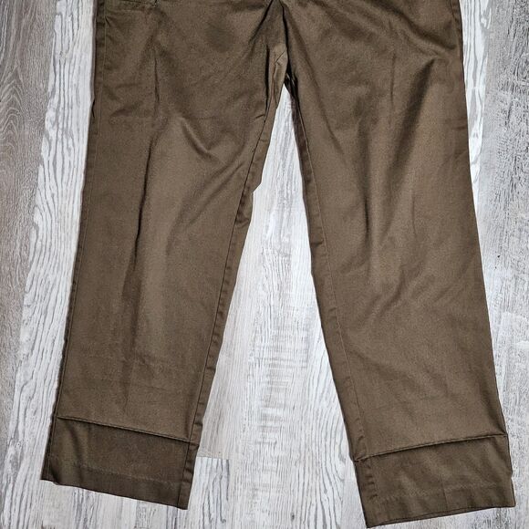 Wearguard UPS Pants Men Size 38x32 Brown Flat Front Workwear Chino 5 Pocket - Picture 3 of 8